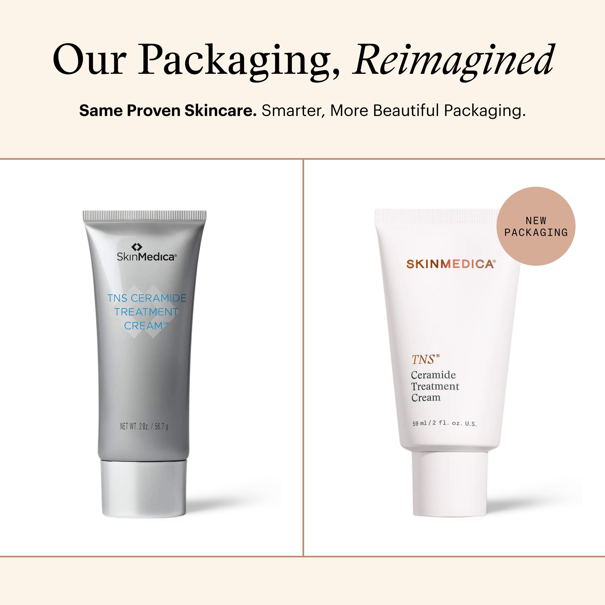 SkinMedica TNS Ceramide Treatment Cream (2 oz).