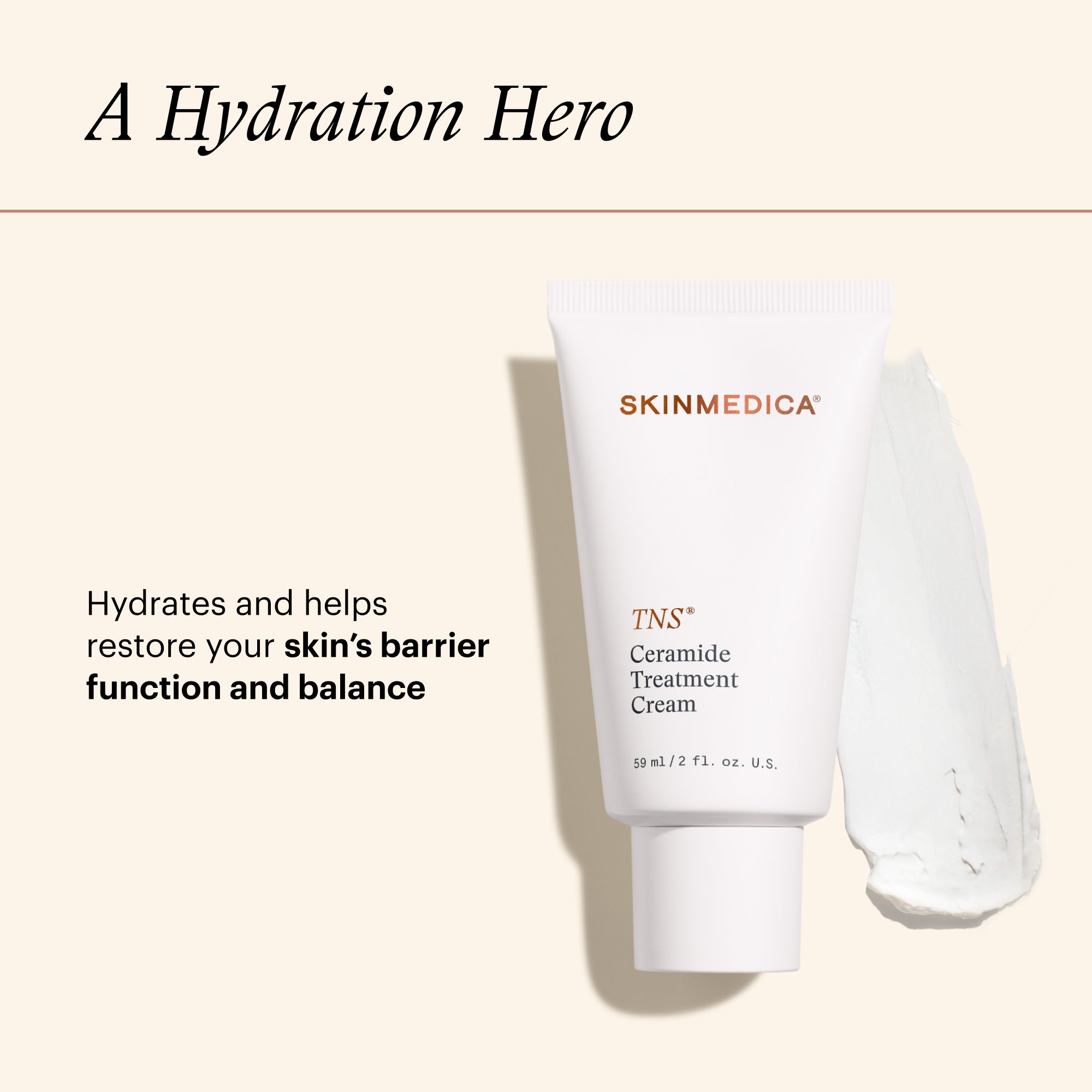 SkinMedica TNS Ceramide Treatment Cream (2 oz).