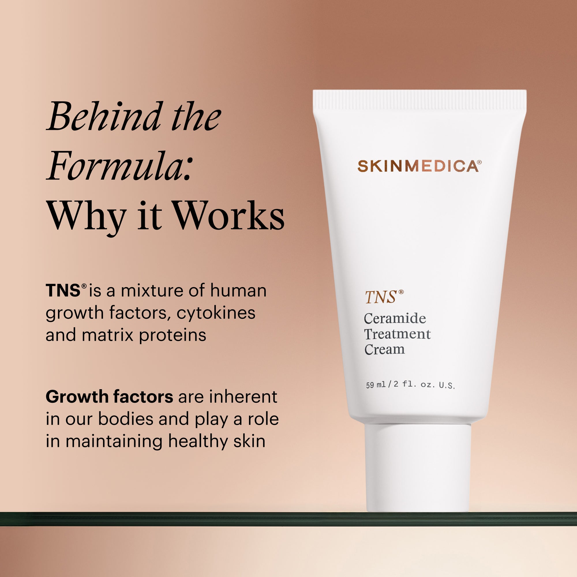 SkinMedica TNS Ceramide Treatment Cream (2 oz).