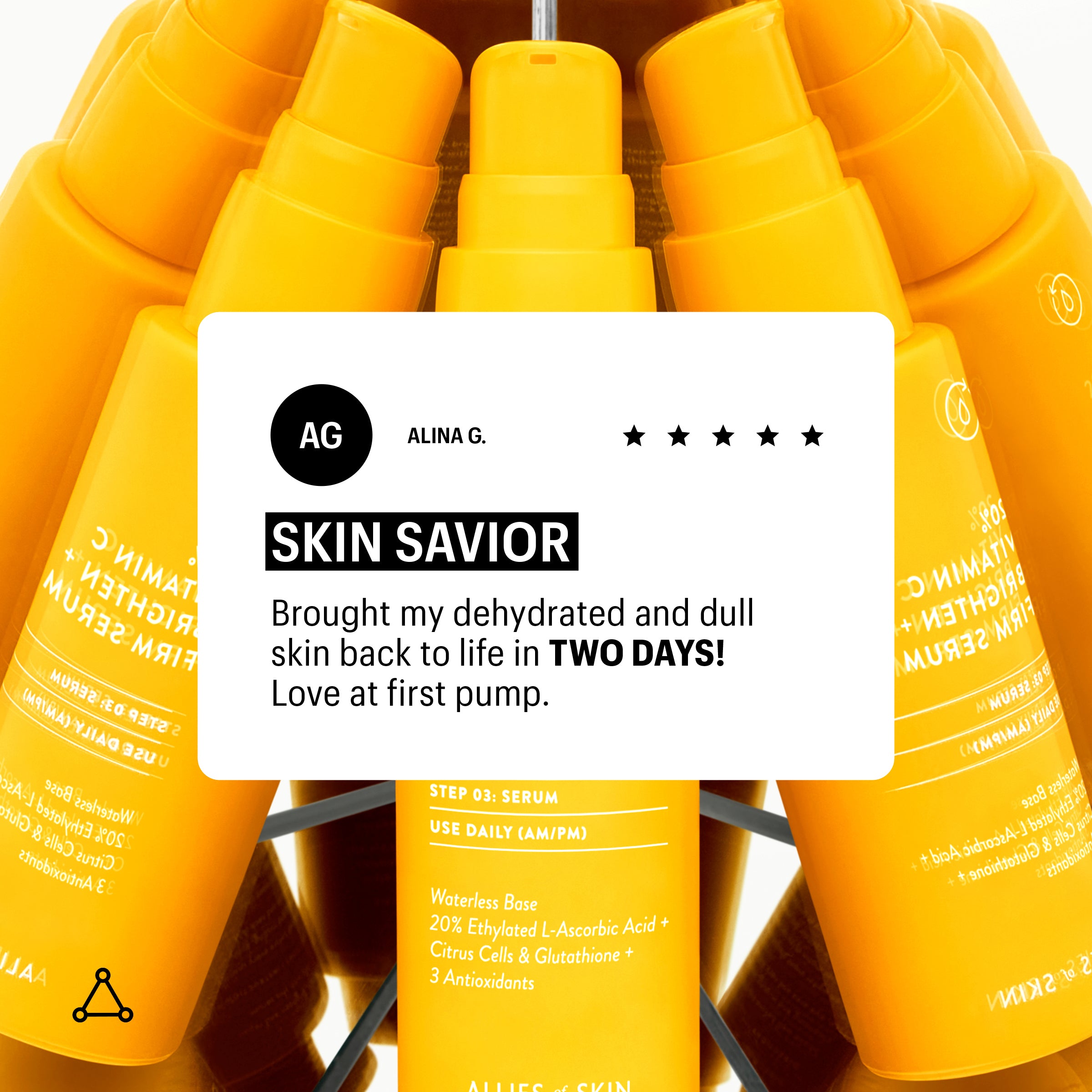 Allies of Skin 20% Vitamin C Brighten + Firm Serum (1 oz)