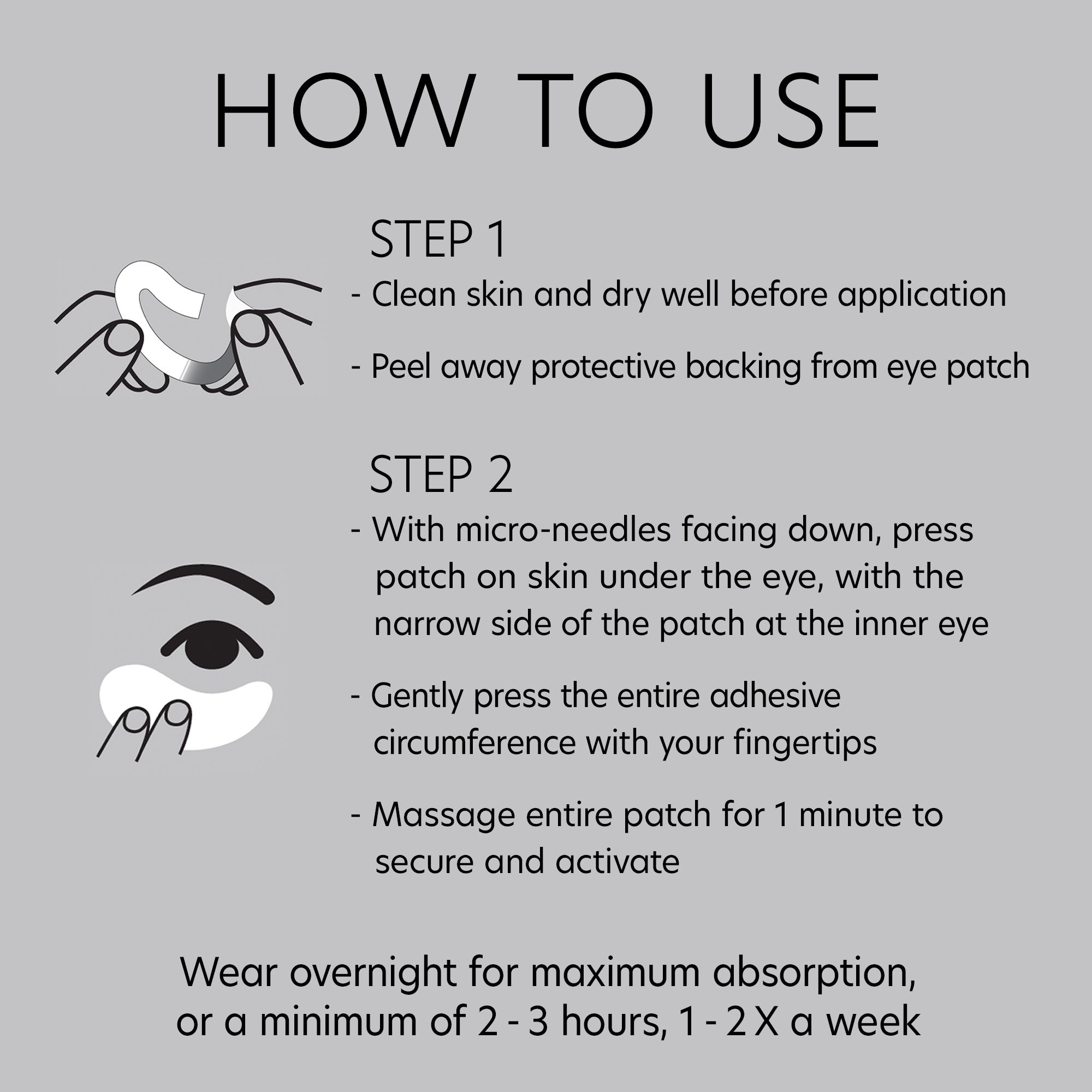 PCA Skin Hyaluronic Acid Microneedle Eye Patches (4 Count).