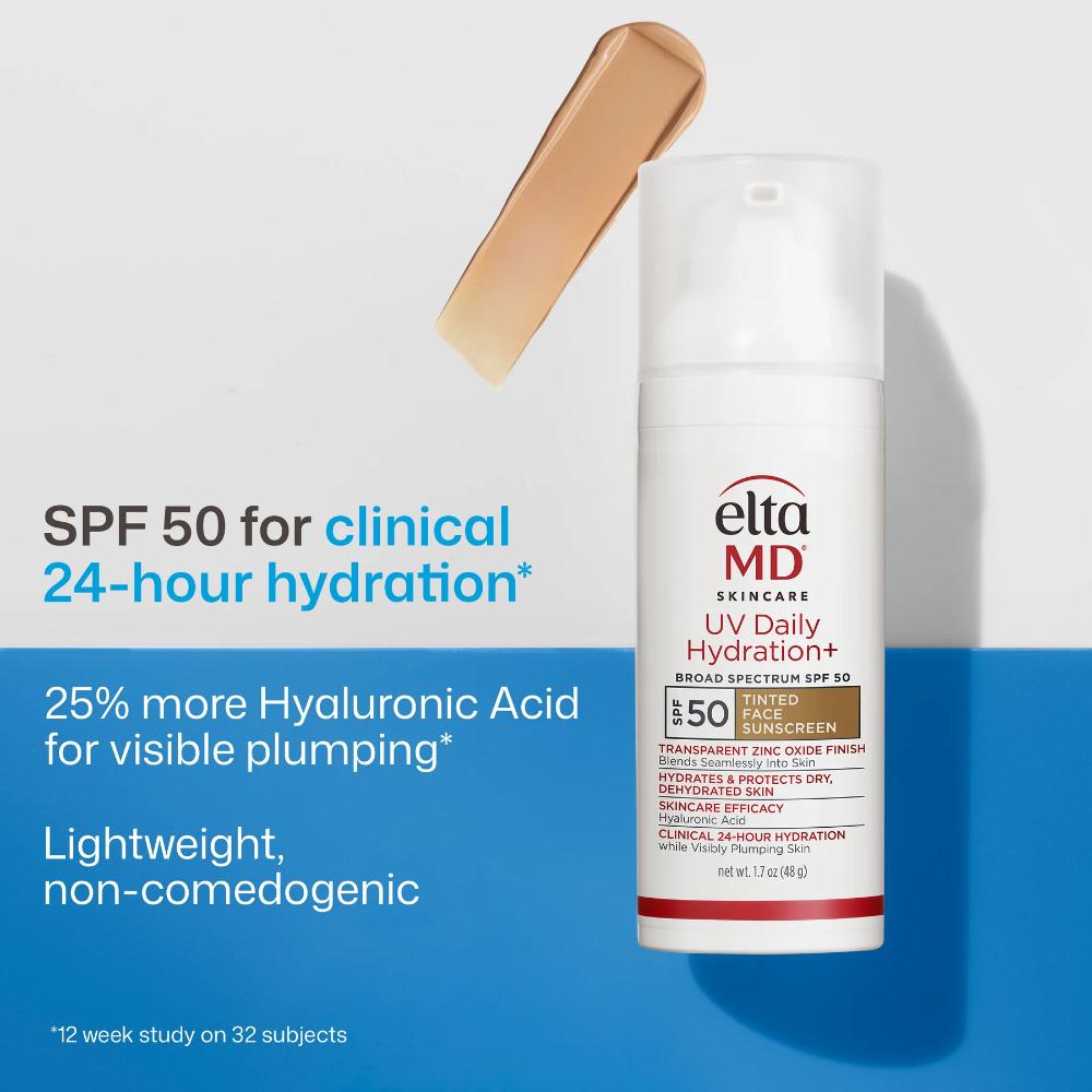 EltaMD UV Daily Hydration+ Tinted SPF 50 (1.7 oz).