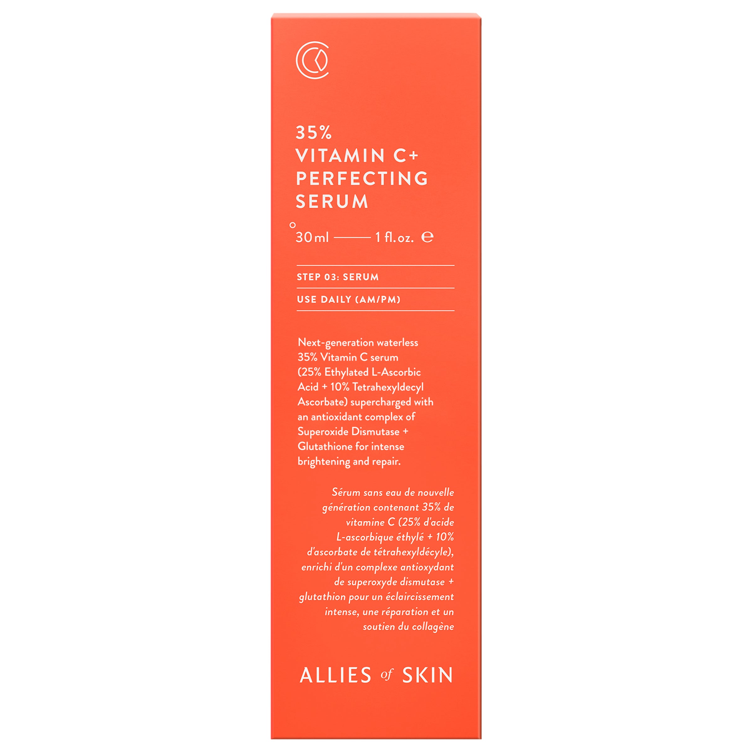 Allies of Skin 35% Vitamin C+ Perfecting Serum (1 oz)