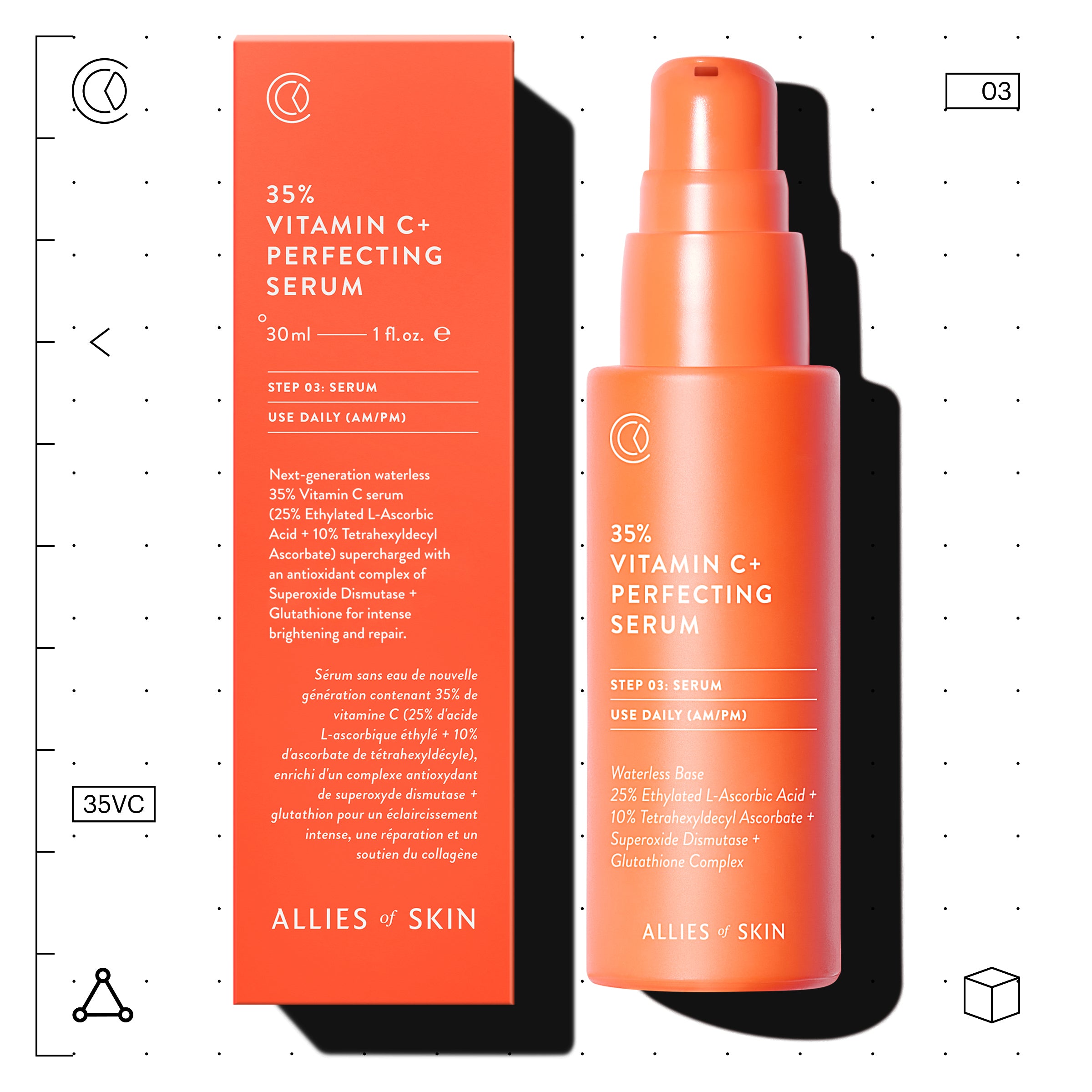 Allies of Skin 35% Vitamin C+ Perfecting Serum (1 oz)