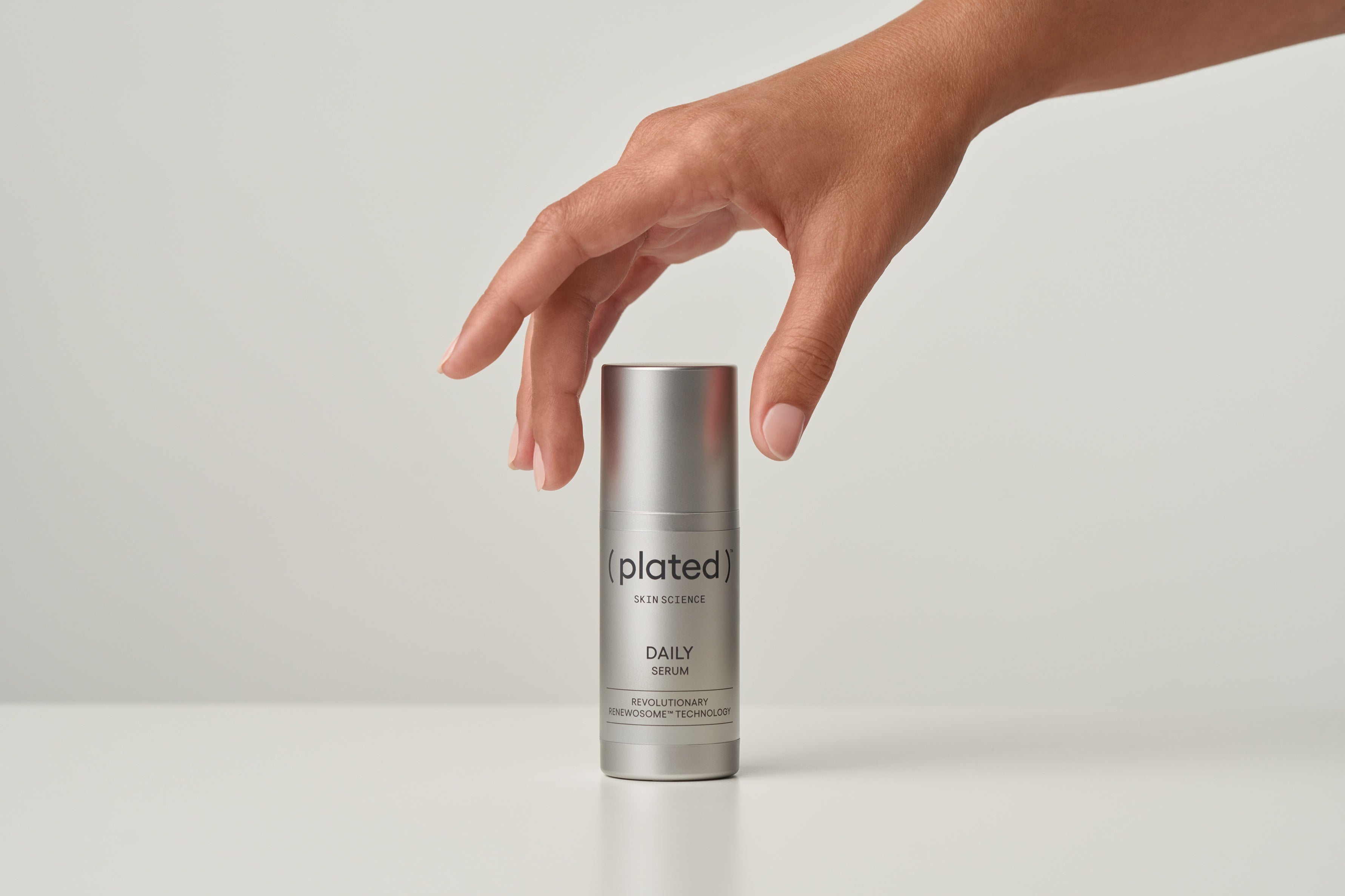 Plated Skin Science Daily Serum bottle showcasing premium skincare formulation for daily skin nourishment