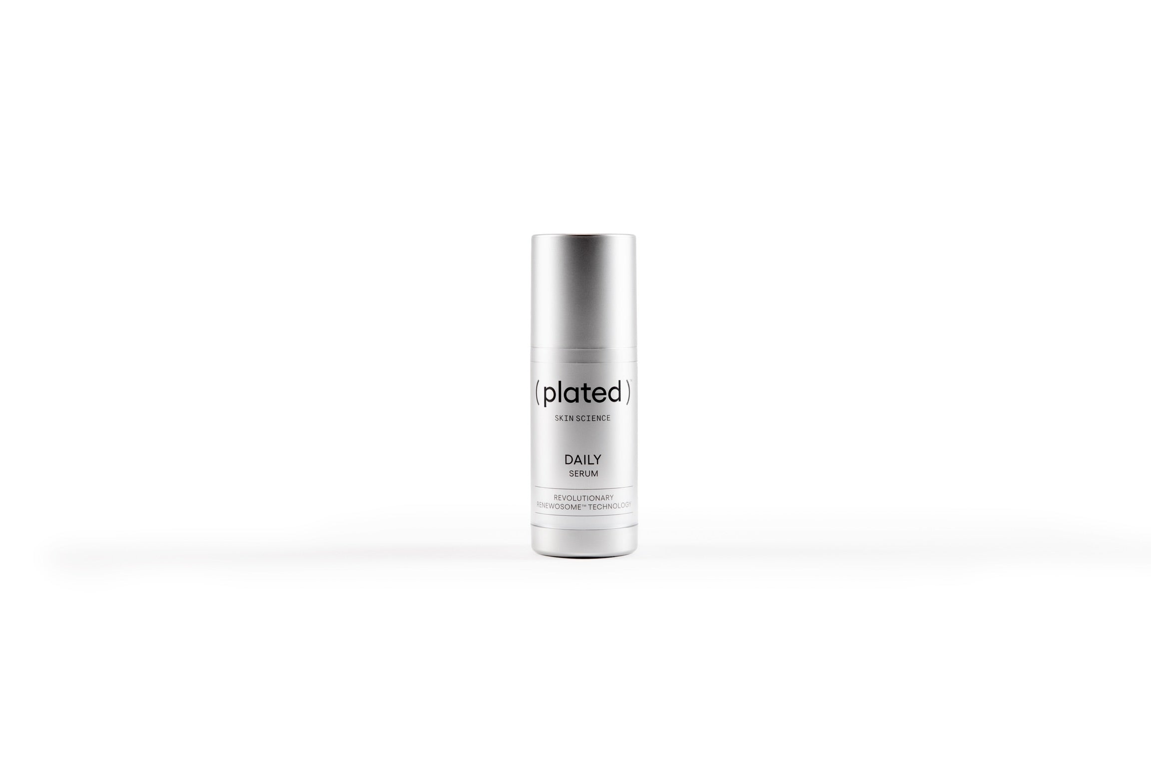 Plated Skin Science Daily Serum bottle showcasing premium skincare formulation for daily skin nourishment