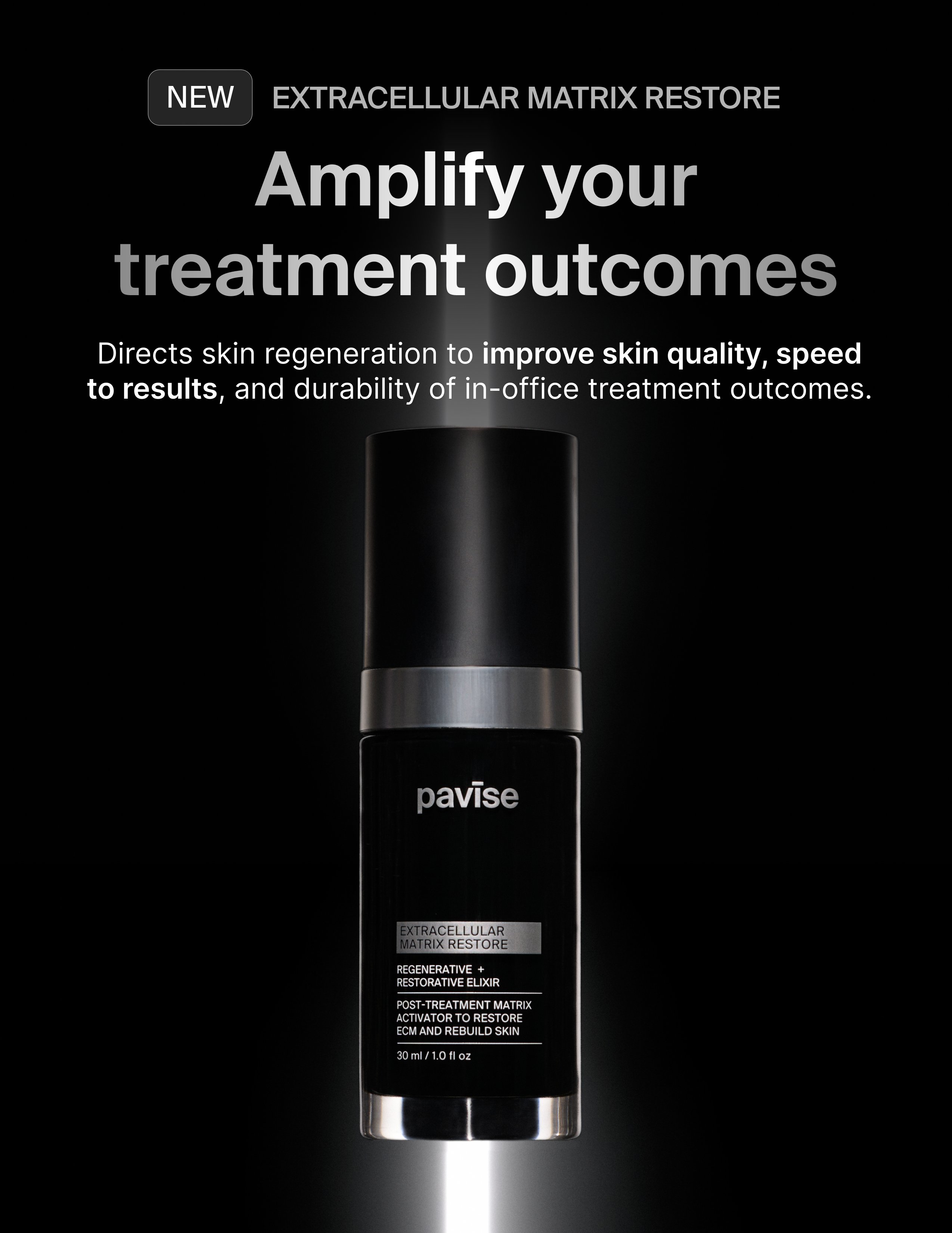 Pavise Extracellular Matrix Restore Regenerative + Restorative Elixir (1 oz).