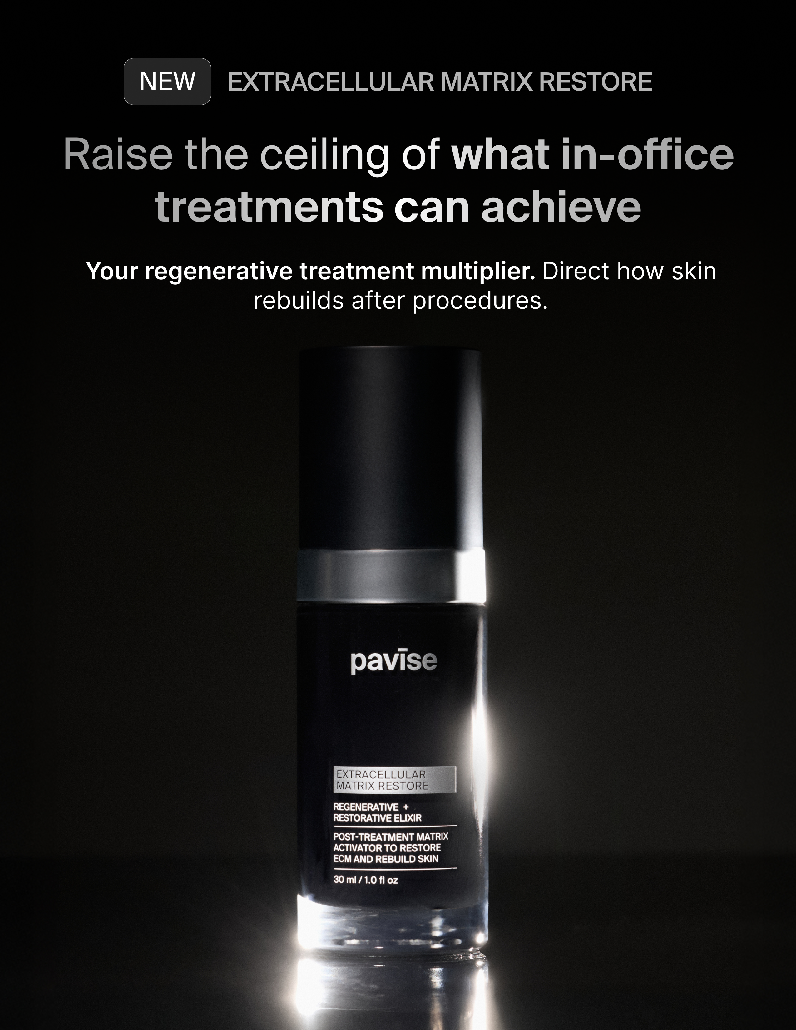 Pavise Extracellular Matrix Restore Regenerative + Restorative Elixir (1 oz).