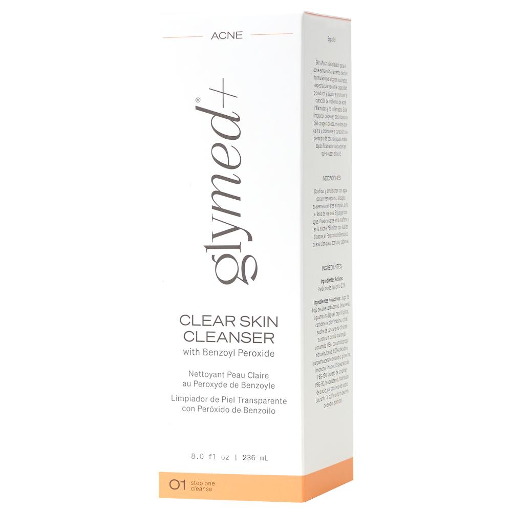 GlyMed Plus Clear Skin Cleanser with Benzoyl Peroxide (8 oz)