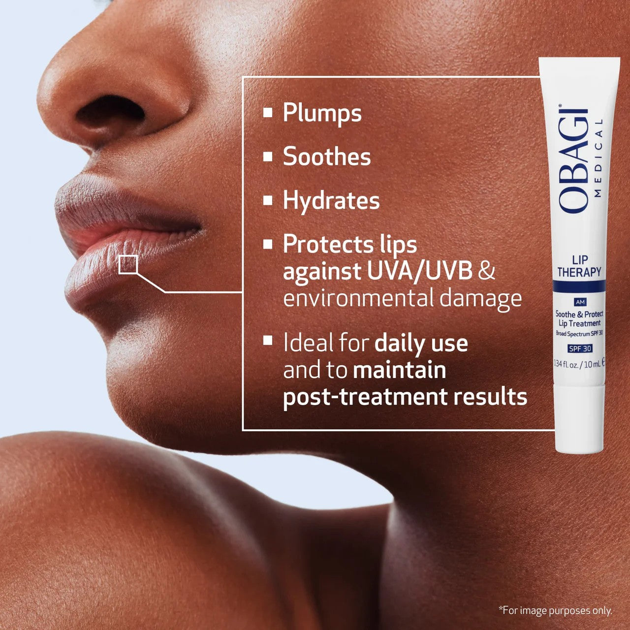 Obagi Lip Therapy Soothe & Protect Lip Treatment Broad Spectrum SPF 30 (0.34 oz).