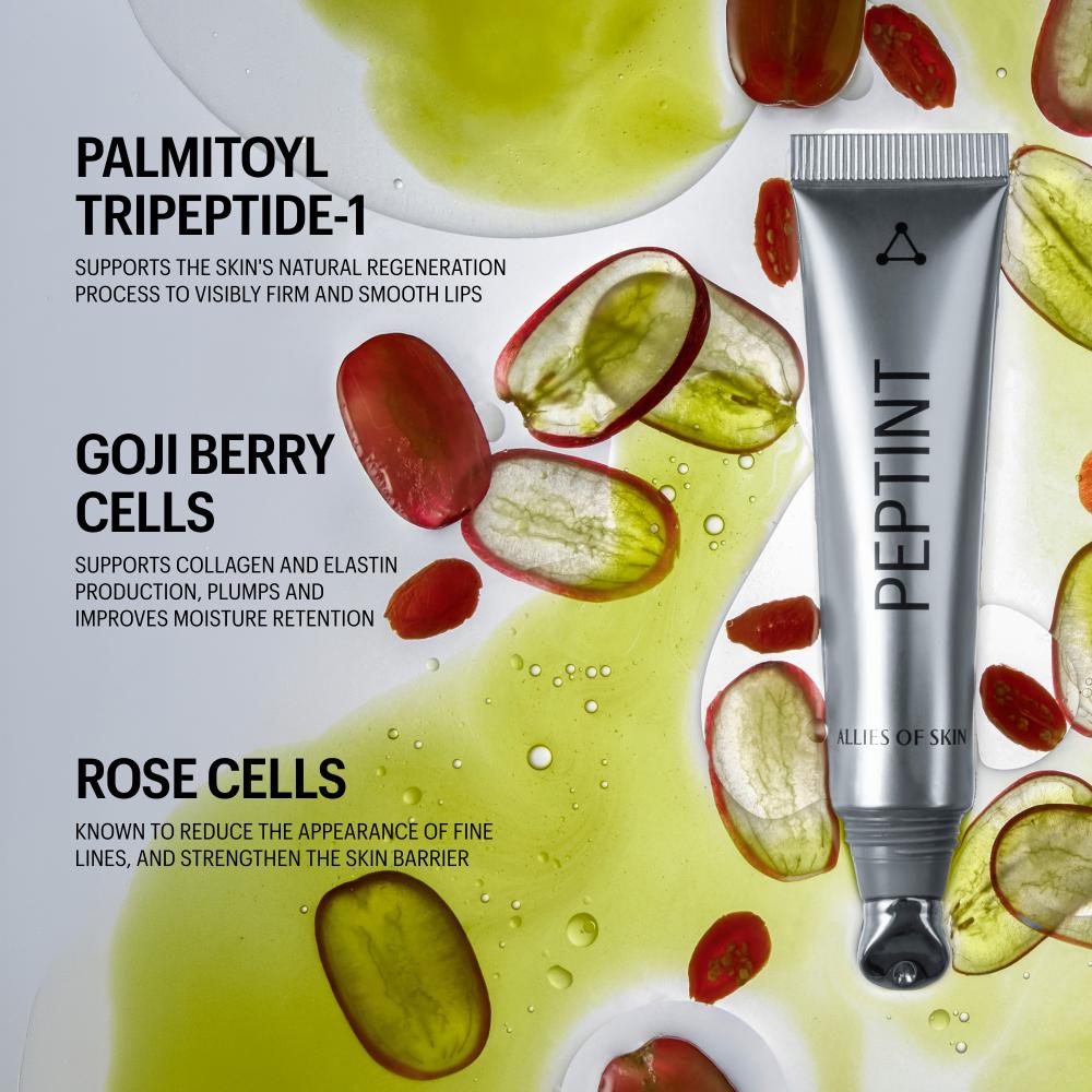 Allies of Skin Peptint Tripeptide & Goji Cells Plumping Lip Treatment Utopia - Cool Mauve (0.5 oz).