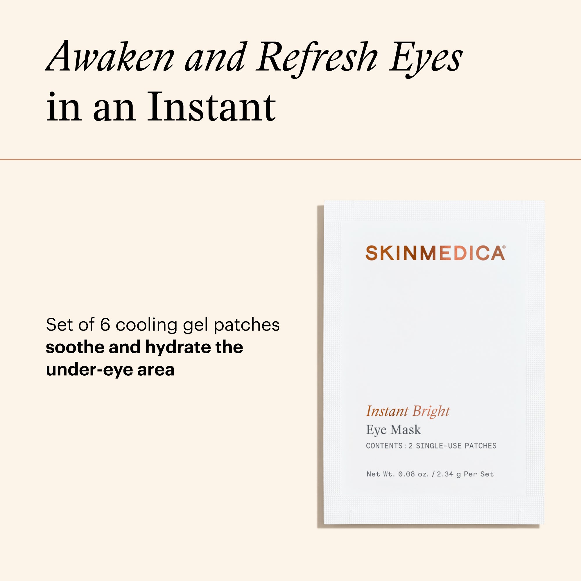 SkinMedica Instant Bright Eye Mask (0.08 oz)