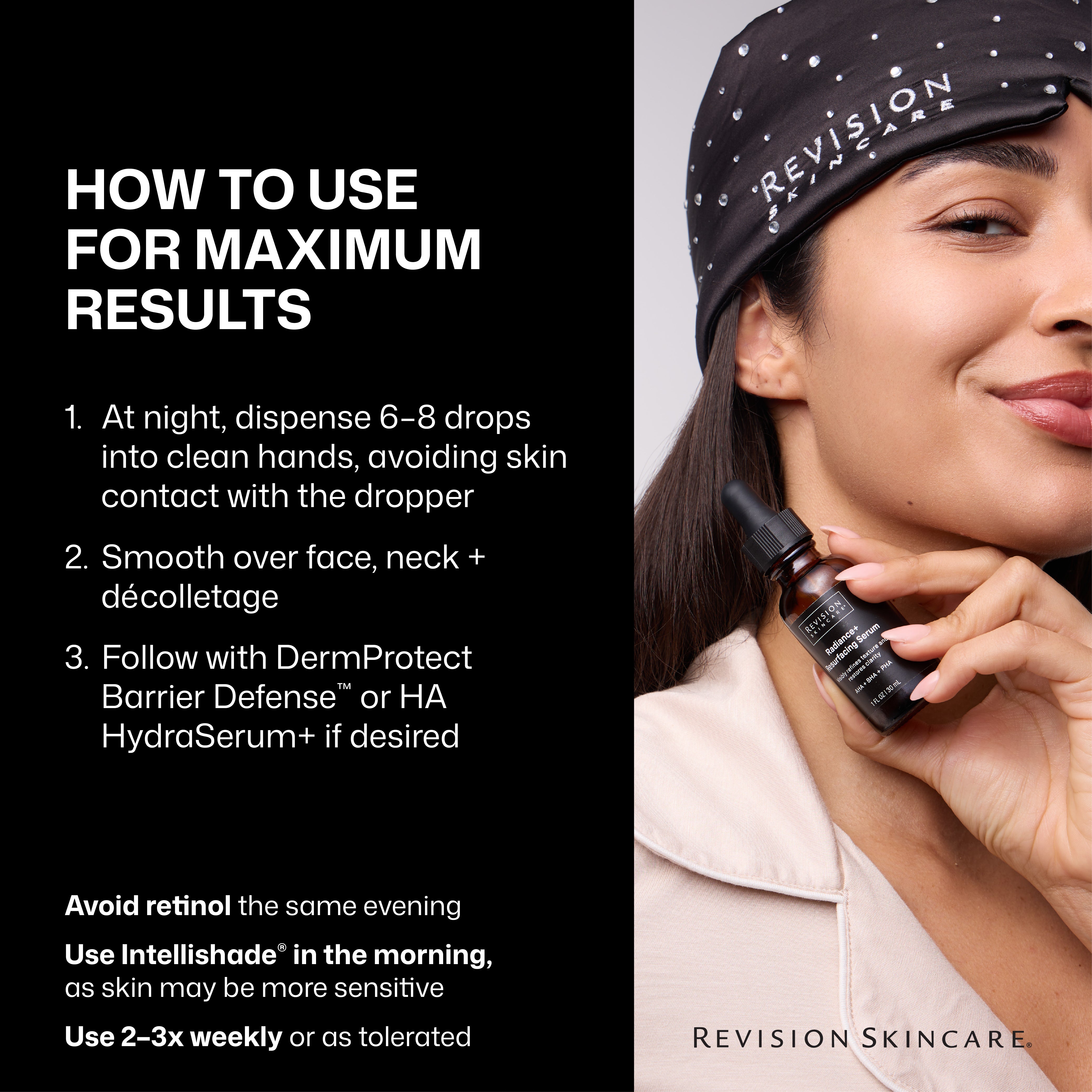 Revision Skincare Radiance+ Resurfacing Serum (1 oz).
