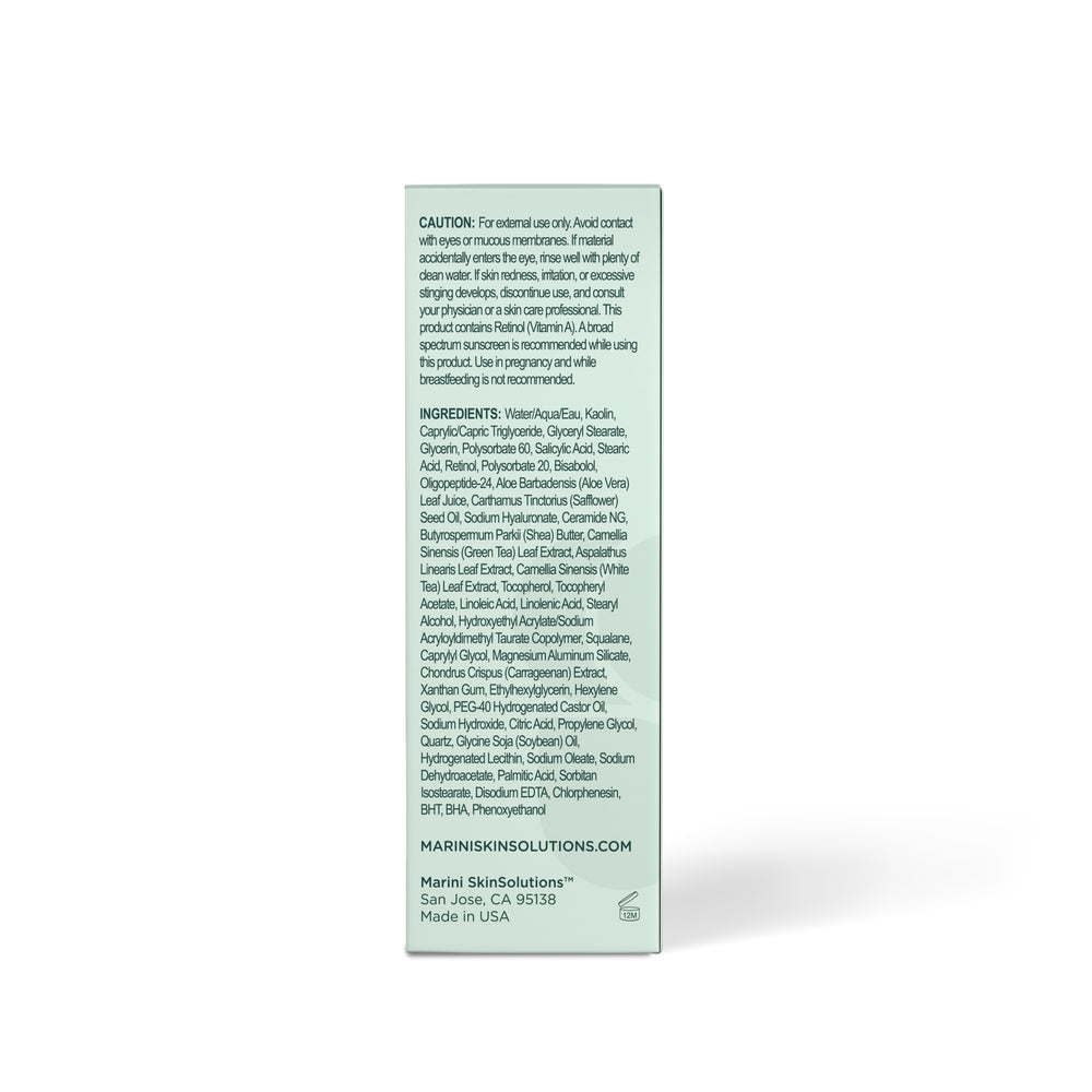 Marini SkinSolutions Retinol Plus Face Mask (1.7 oz).