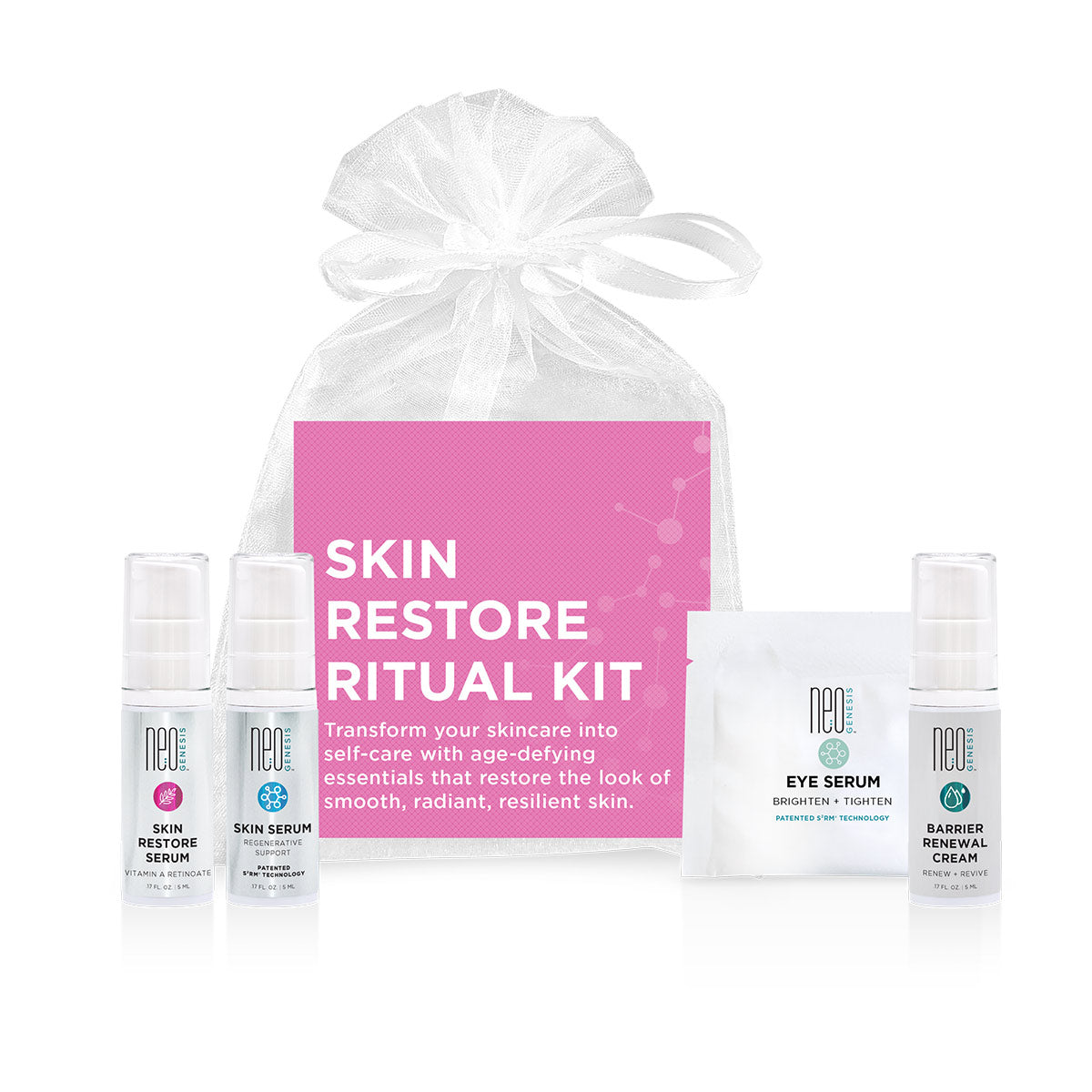 NeoGenesis Skin Restore Ritual Travel Kit.