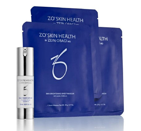 ZO Skin Health ($110 Value) Skin Brightening Masque (3 Count) + Daily Power Defense (0.5 oz).