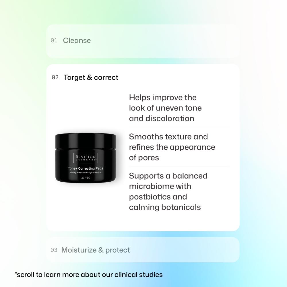Revision Skincare Tone+ Correcting Pads (30 Pads).