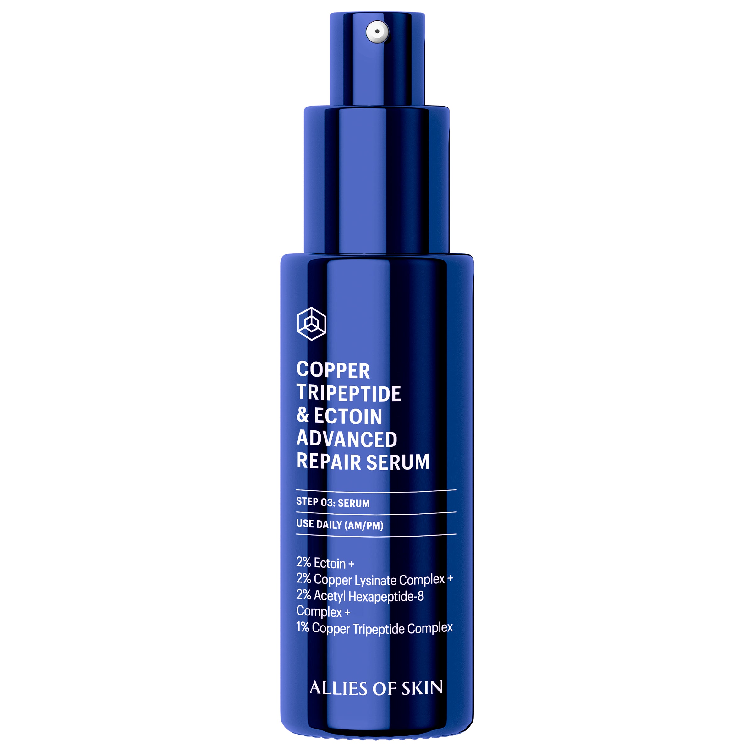 Allies of Skin Copper Tripeptide and Ectoin Advanced Repair Serum (1 oz).