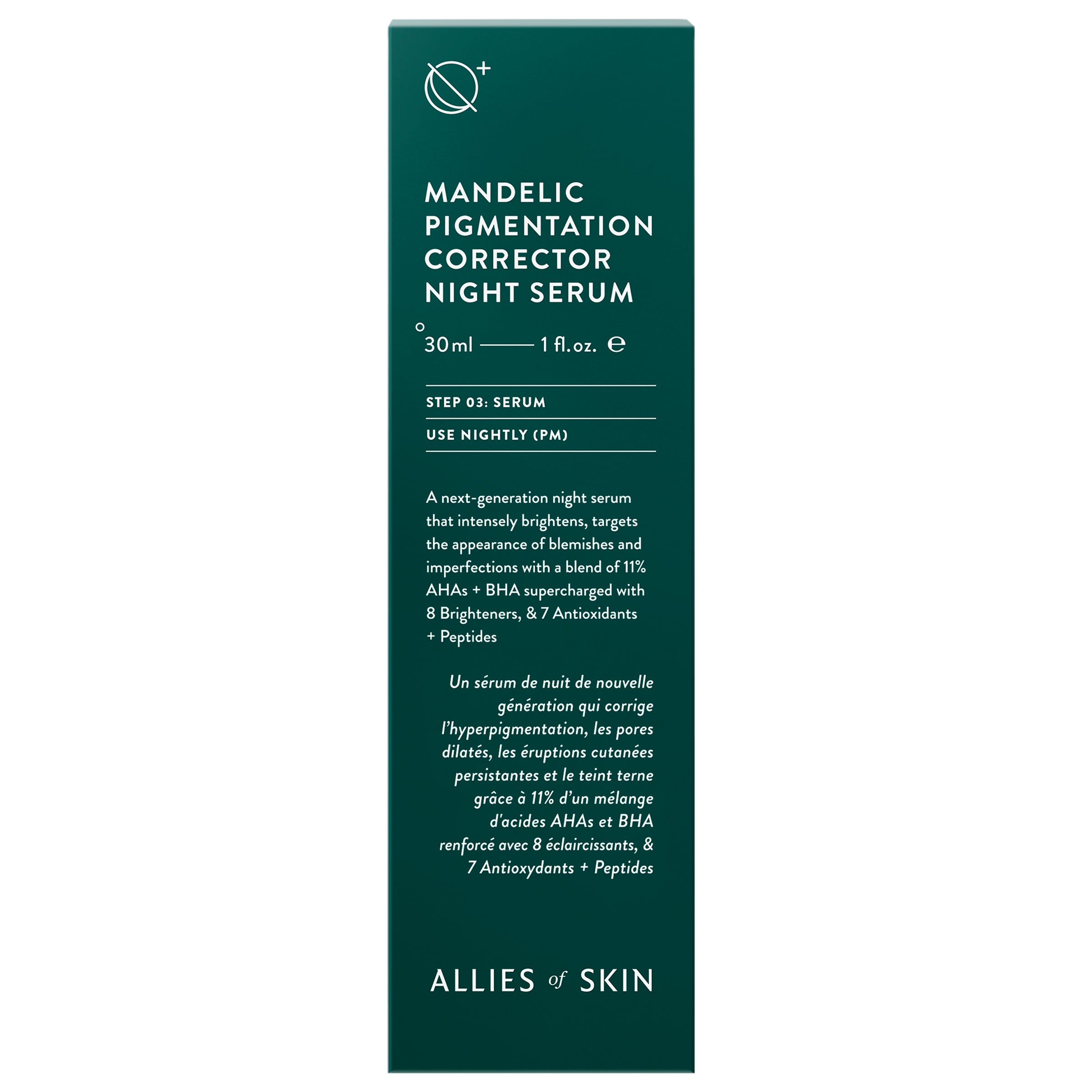 Allies of Skin Mandelic Pigmentation Corrector Night Serum (1 oz).