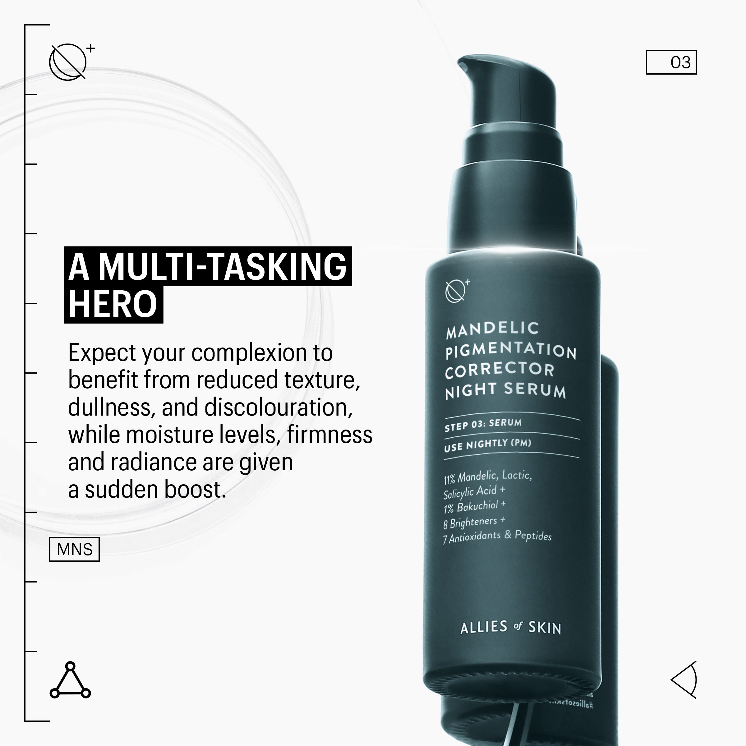 Allies of Skin Mandelic Pigmentation Corrector Night Serum (1 oz).