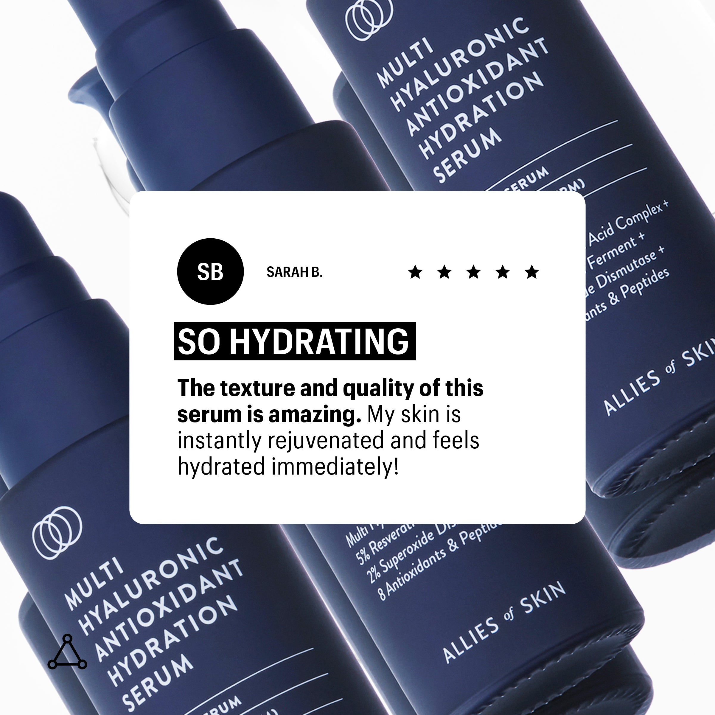 Allies of Skin Multi Hyaluronic Antioxidant Hydration Serum (1 oz).