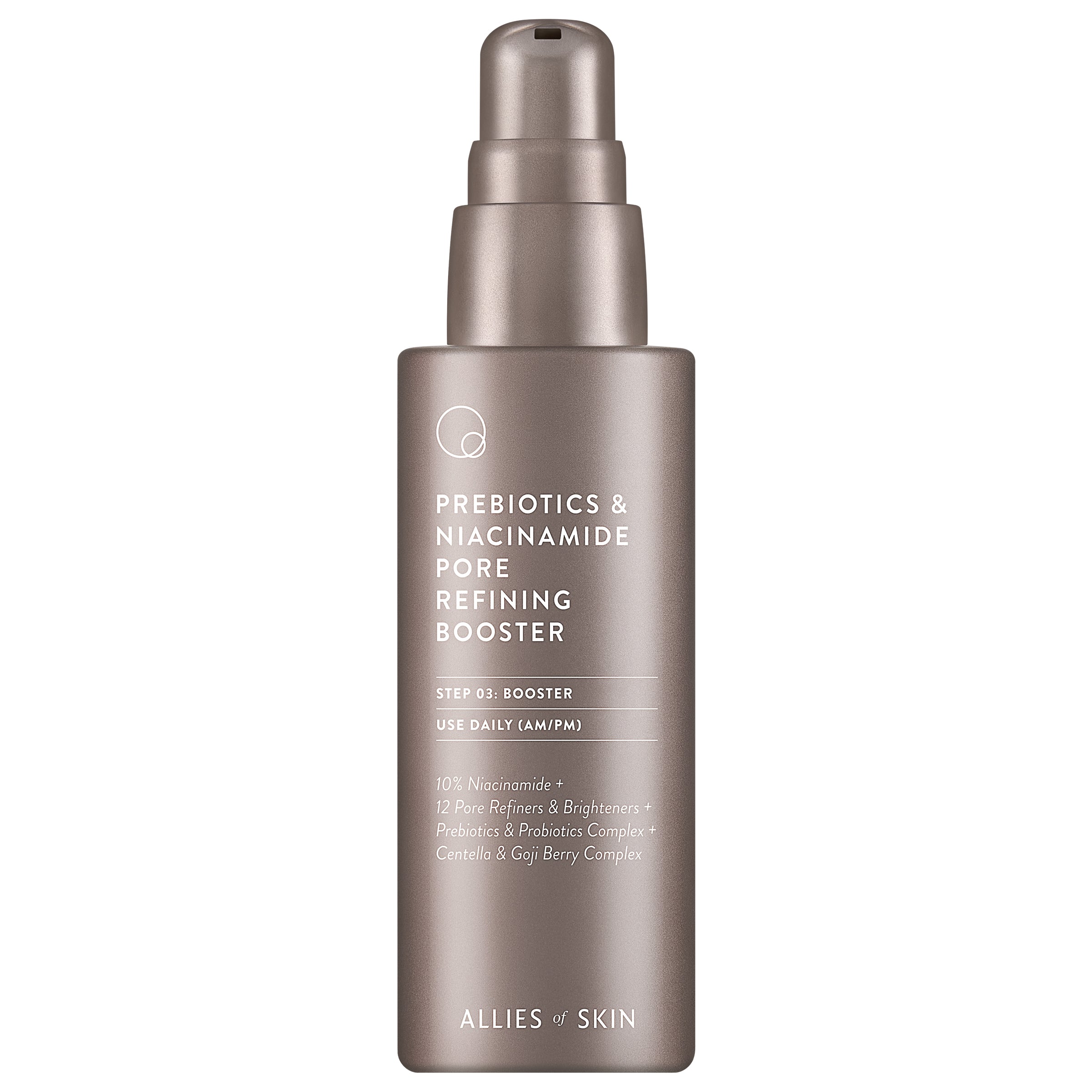 Allies of Skin Prebiotics and Niacinamide Pore Refining Booster (1.7 oz).