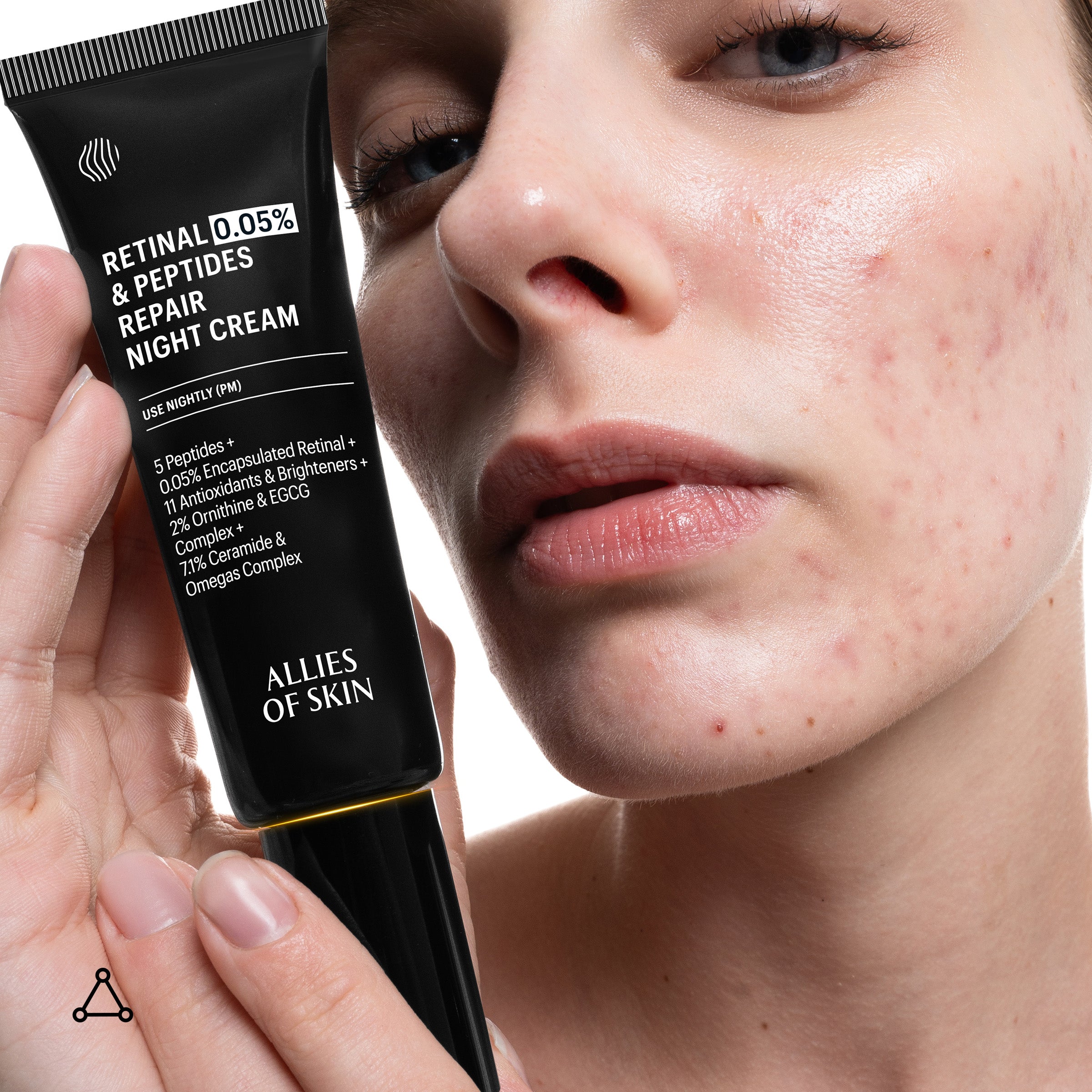Allies of Skin Retinal 0.05% and Peptides Repair Night Cream (1.6 oz).