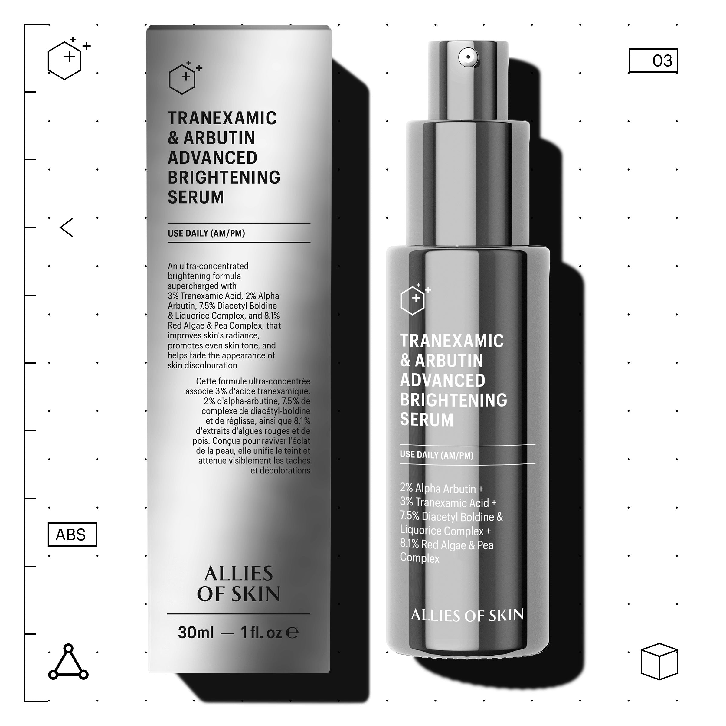 Allies of Skin Tranexamic and Arbutin Advanced Brightening Serum (1 oz)