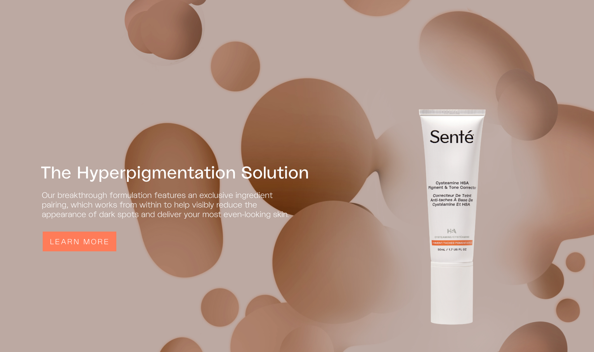 Senté Pigment & Tone Correcting Mask Cysteamine HSA (1.69 oz).